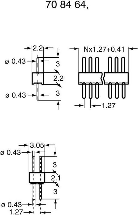 Actual product image BKL Electronic Pin header