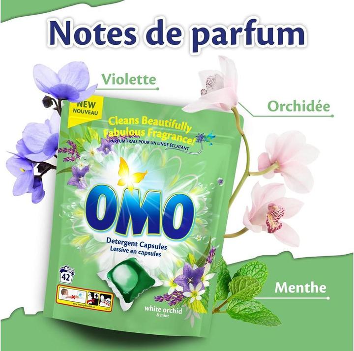 Actual product image OMO Capsules White Orchid Laundry 42 Pcs (42 Washing cycles)