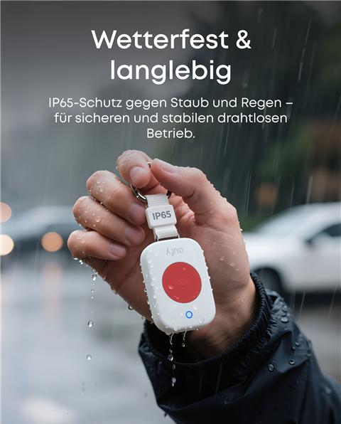 Produktbild eufy IP65-zertifiziert, 200m Funkreichweite, benötigt Homebase Panic Button E10