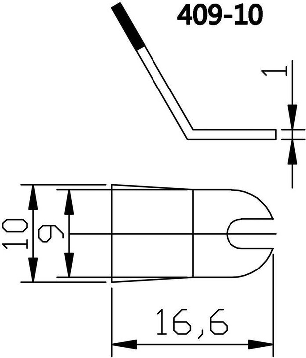 Produktbild Toolcraft Lötkolbenpinzette Lötspitze Lötdüse für 2266985 (Lötspitze)