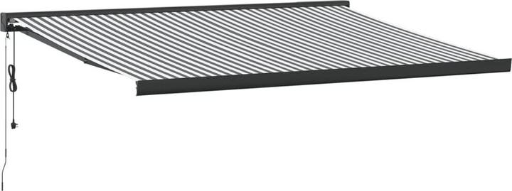Immagine prodotto vidaXL Markise Einziehbar Gelenkarmmarkise Sonnenmarkise Anthrazit Weiss Stoff (4.50 m)