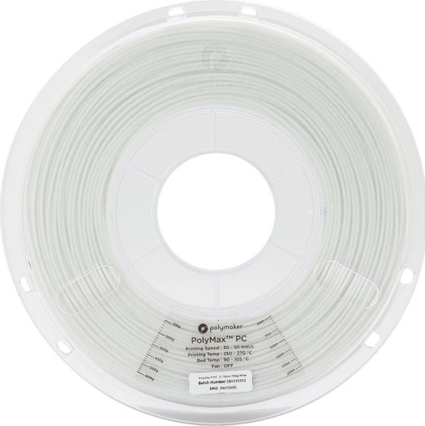 Image du produit Polymaker PCMax™ (Carbone, 1.75 mm, 750 g, Blanc)