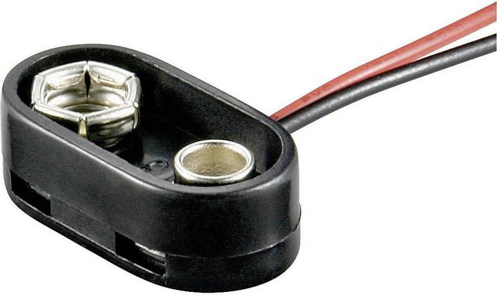 Actual product image Goobay Battery clip for 9 V block