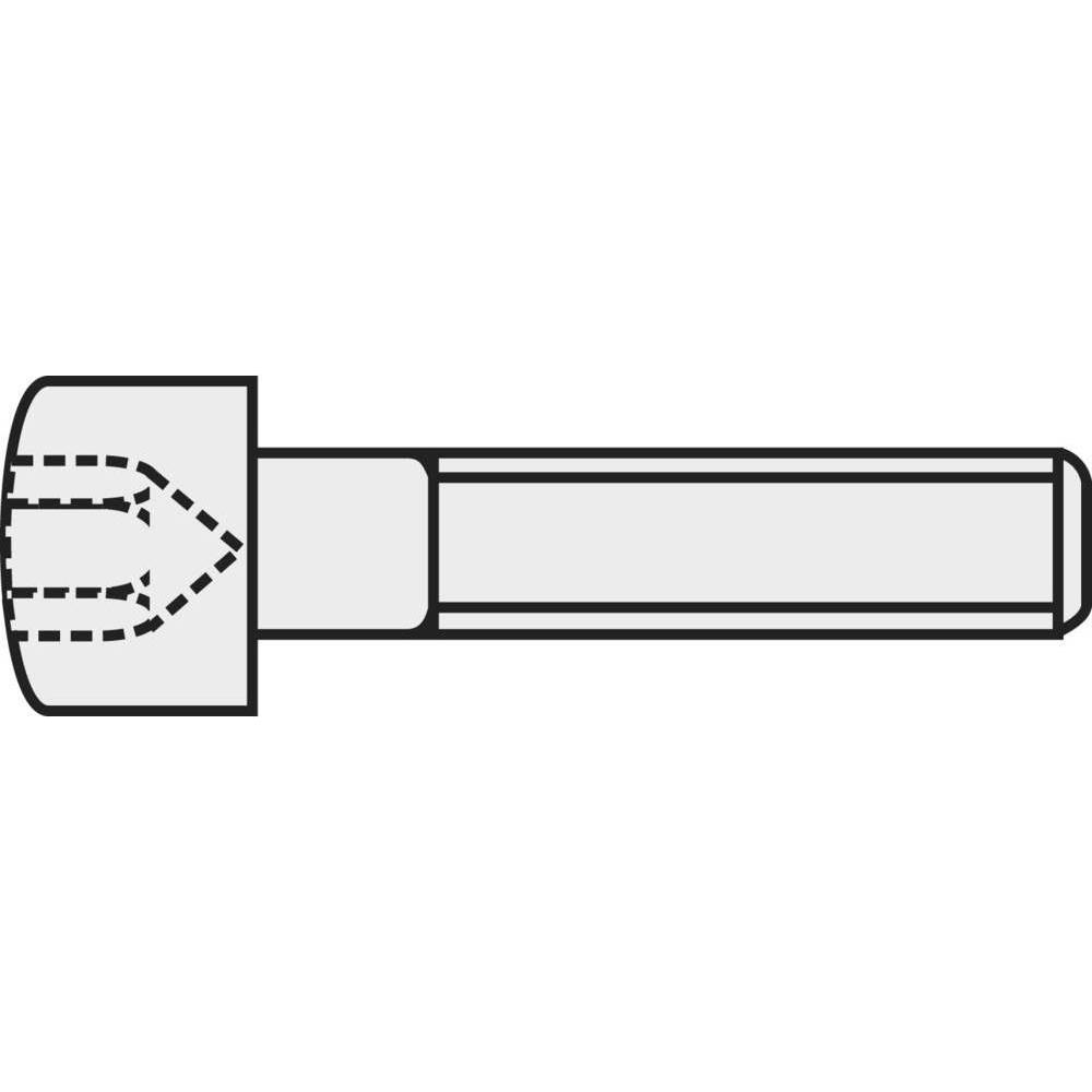 Toolcraft, Schrauben, Zylinderschrauben mit Innensechskant (1 Schrauben pro Stück)