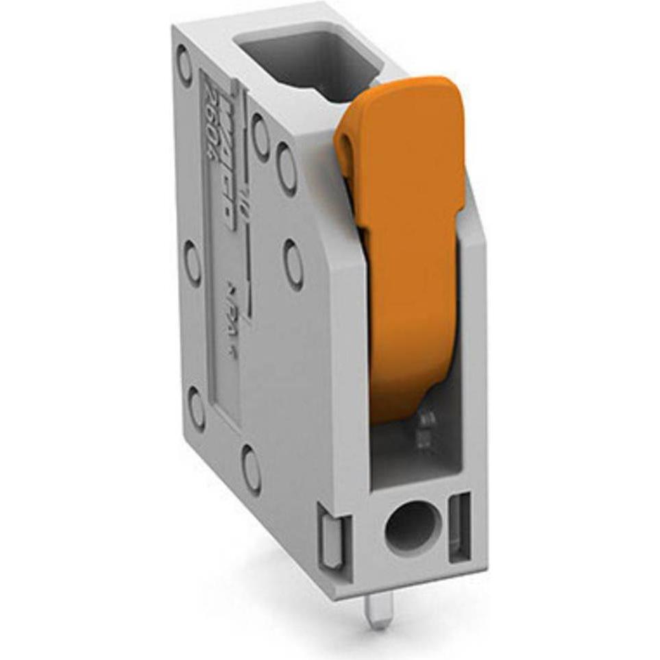 Wago Leiterplattenklemme mit Hebel, Elektronikkabel + Stecker, Grau