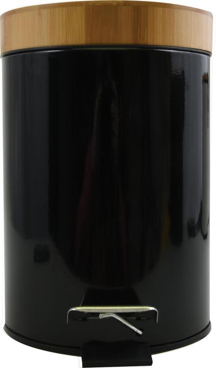 Image du produit MSV Poubelle Aza 3l Noir Avec Couvercle En Bamboo (3 l)