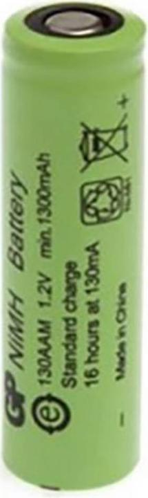 Immagine prodotto GP Batteries Batteria Mignon Flat-Top 1300 mAh (1 pz., AA, 1300 mAh)