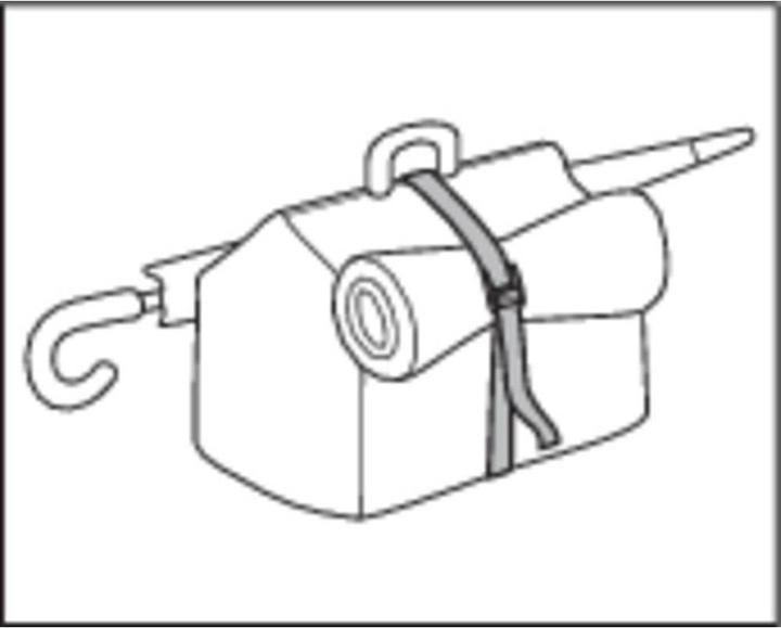 Actual product image Toolcraft Tensioning strap with clamp fastener 2.5 m x 25 mm, 125 kg