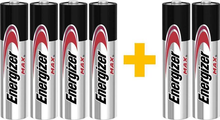 Produktbild Energizer Max Alkaline Micro-Batterien, 4+2 (6 Stk., AAA)