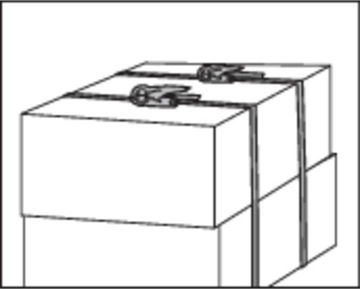 Immagine prodotto Toolcraft Cinghia di tensione con morsetto di fissaggio 5 m x 25 mm, 125 kg