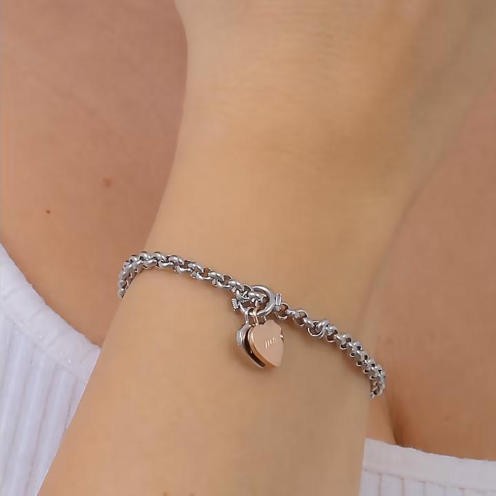 Immagine prodotto Morellato Bracciale romantico bicolore Me&You Drops SCZ1315 (19 cm, Acciaio inossidabile)