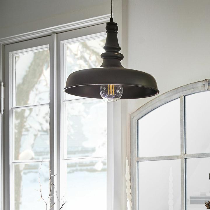 Actual product image Loberon Hanging lamp Camryn black (E27)