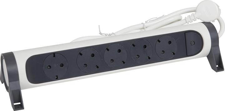 Actual product image Legrand Rotatable power strip 5x socket, 3m cable white-black 694538 (5 x, CEE 32/5, 3 m)