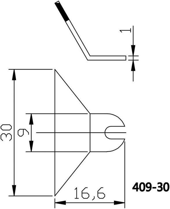 Produktbild Toolcraft Lötkolbenpinzette Lötspitze Lötdüse für 2266985 (Lötspitze)