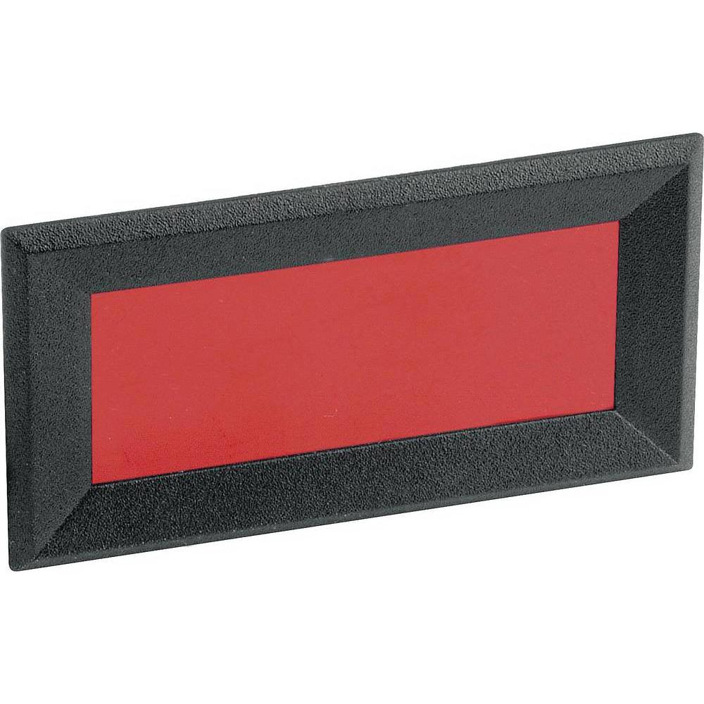 Mentor 2656.8422 Frontrahmen Schwarz Rot B x H T 64 28 2.3 mm ABS, Aktive Bauelemente, Rot, Schwarz