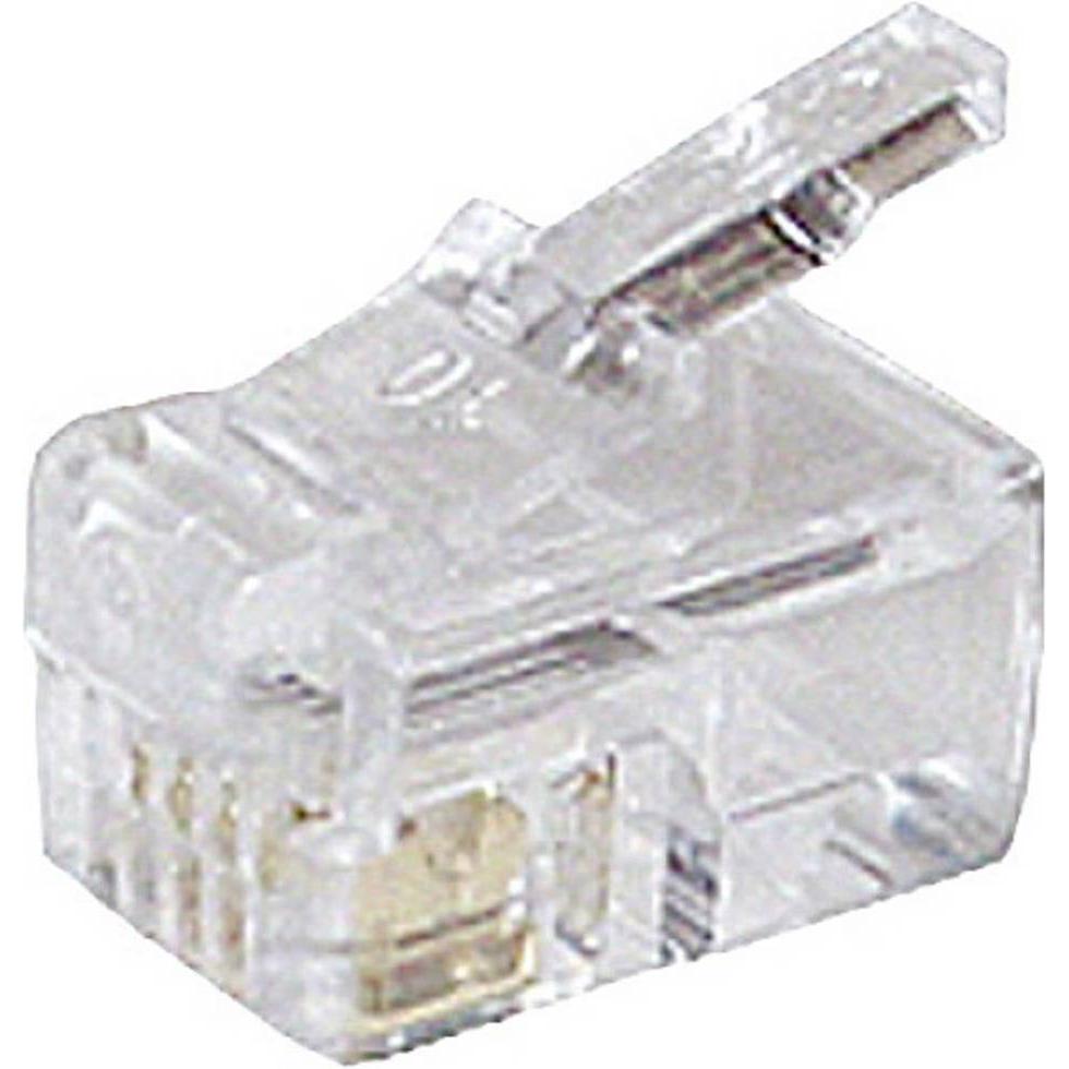Thumbnail - Shiverpeaks BASIC-S Modular-Stecker RJ10/14, ungeschirmt 4-polig, 4 Kontakte belegt, vergoldete Kontakte, im Pol, Netzwe...