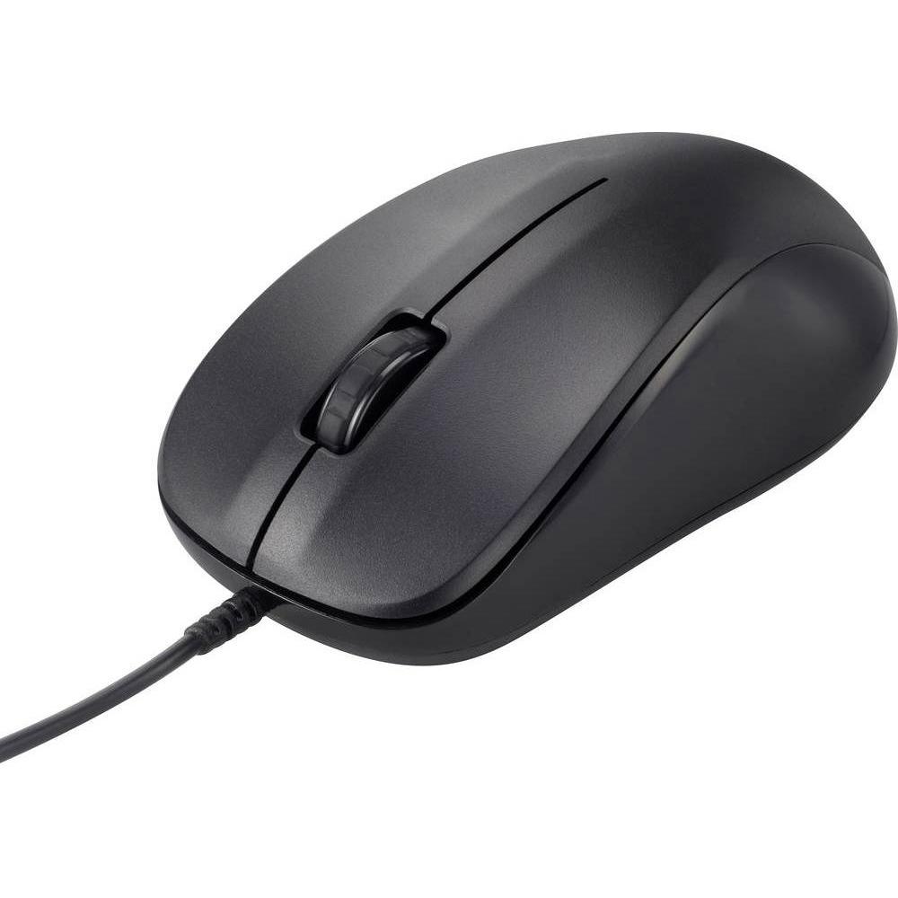 Renkforce RF-WEM-110 Maus USB Optisch Schwarz 3 Tasten 1000 dpi, Maus, Schwarz