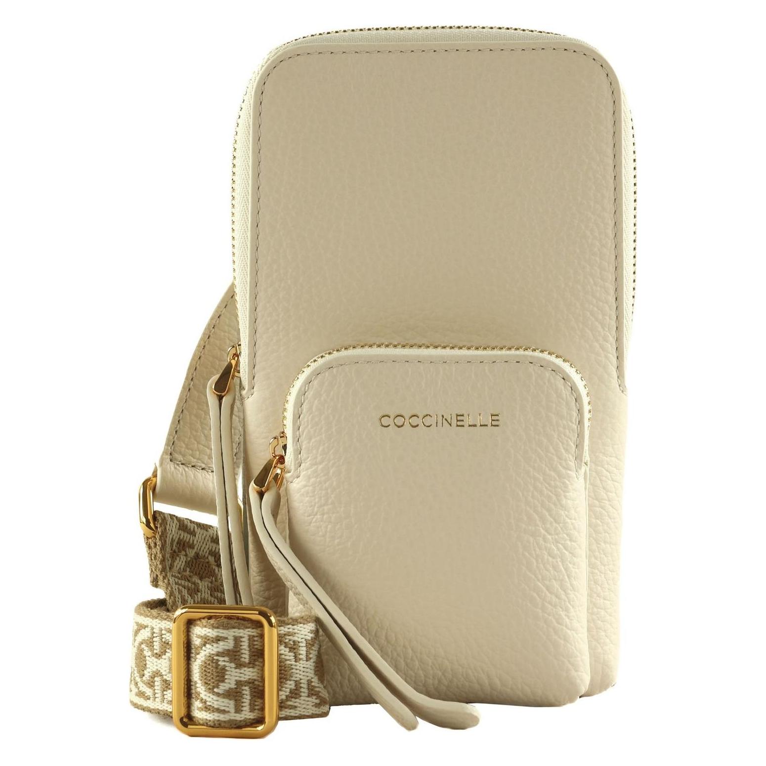 Coccinelle, Damen, Handtasche, Pixie Hi-Tech Phone Bag, Beige