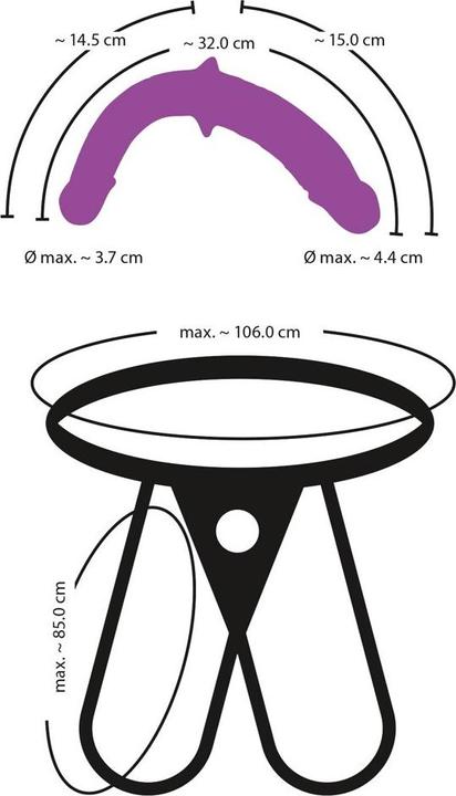 Image du produit Sweet Smile Super Soft Double Strap-On