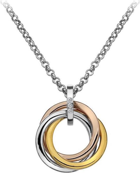 Produktbild Hot Diamonds Trio Halskette Tricolor (Silber 925, 45 - 55 cm)