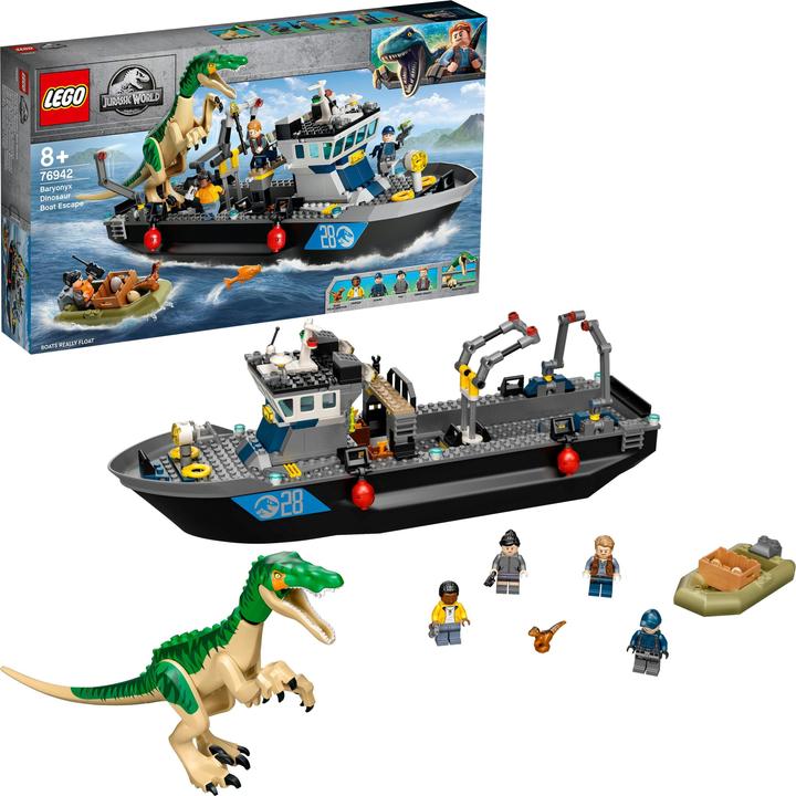 Image du produit LEGO Jurassic 76942 Dinosaure fuyant le bateau Baryonyx (76942, LEGO Jurassic World)