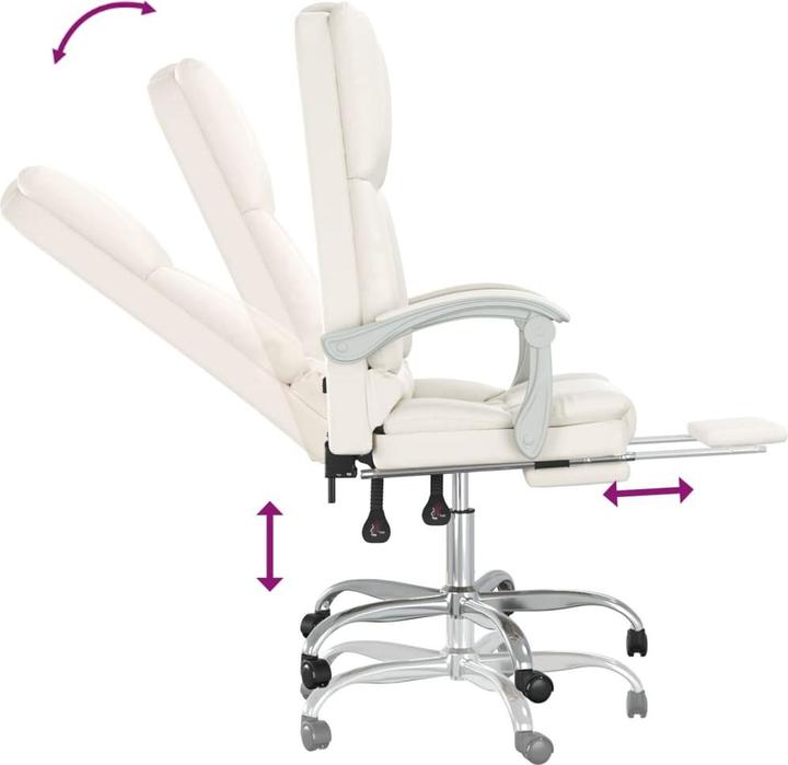Produktbild vidaXL Massage-Bürostuhl (46.50 - 56 cm)