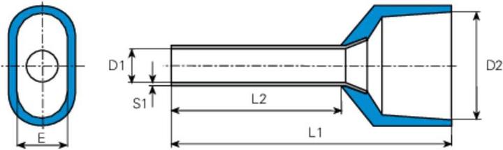 Actual product image Vogt Verbindungstechnik DUO - Wire end ferrules with plastic collar