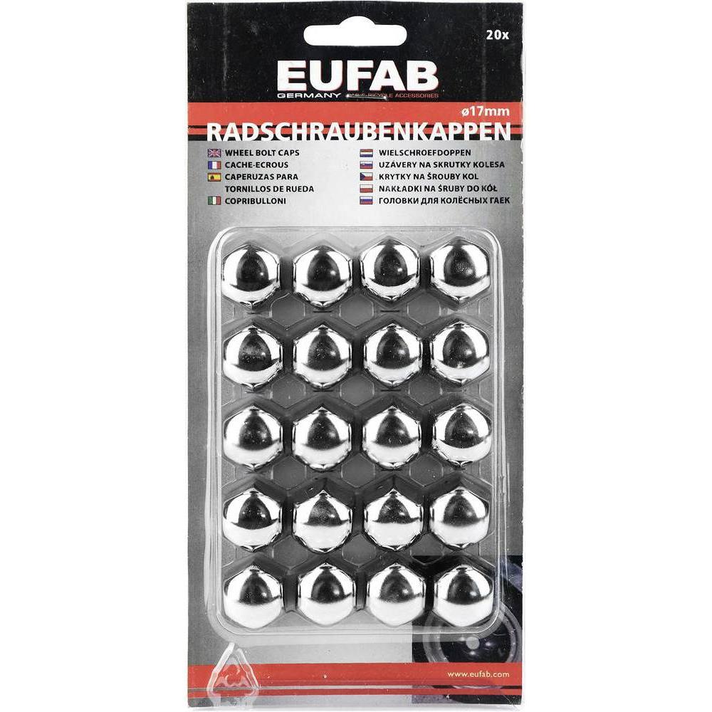 Thumbnail - Eufab, Reifen Zubehör, Verchromte Radschraubenkappen mm