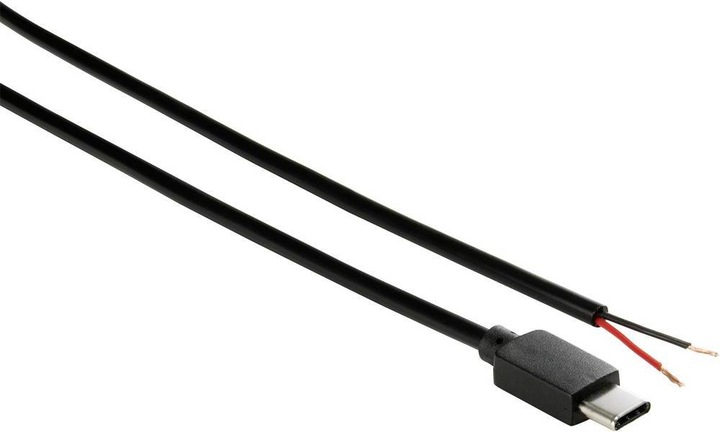Produktbild Tru Components USB-C Stromkabel mit 2 offenen Kabelenden