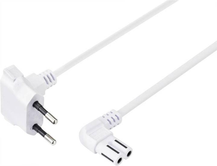 Actual product image Sygonix Euro plug angled to C7 socket angled (1.50 m)