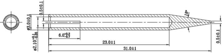 Actual product image Toolcraft Spare soldering tip MST-01 (Spare)