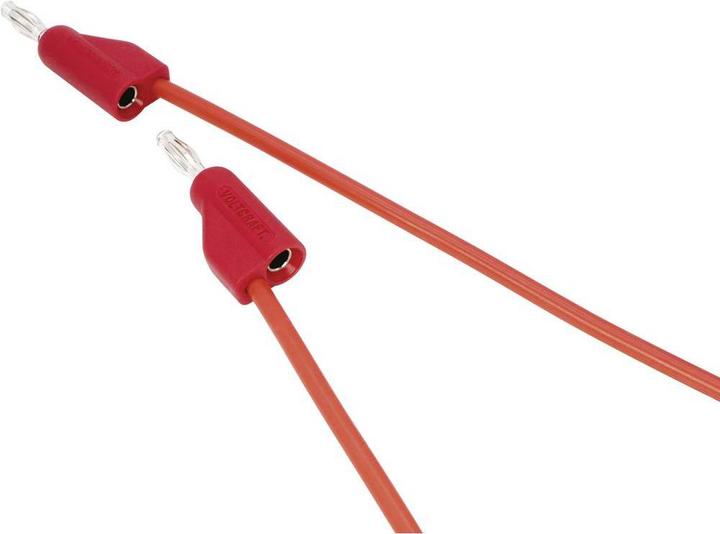 Actual product image Voltcraft VC-10906895 Multimeter Accessories Test Lead Set Red (1 m)