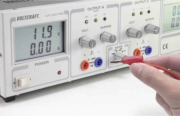 Immagine prodotto Voltcraft VC-10906895 Set di puntali per multimetro rosso (1 m)
