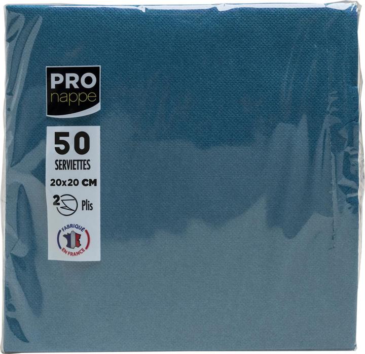 PROnappe Servietten pazifikblau 2-lagig 20,0 x 20,0 cm, 50 St. (50 pz., 20 x 20 cm)