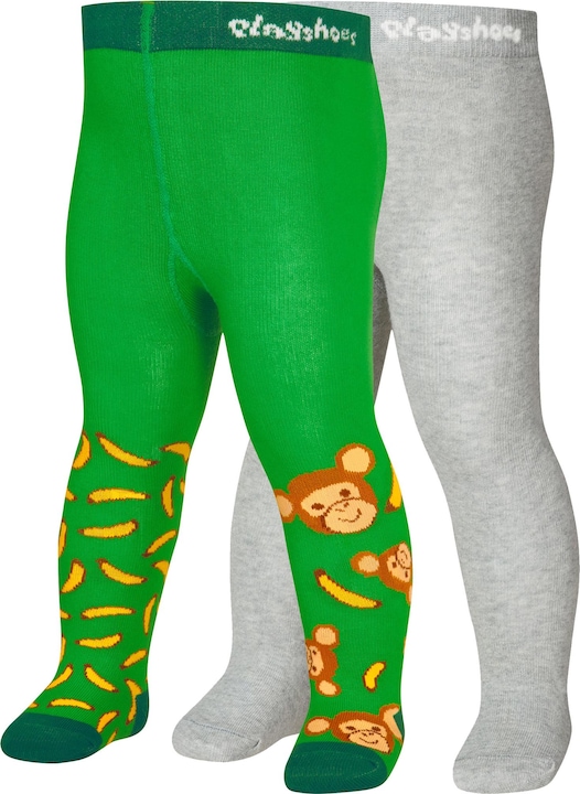 Playshoes Collants bébé singe set de 2 tailles 74/80 (74/80)