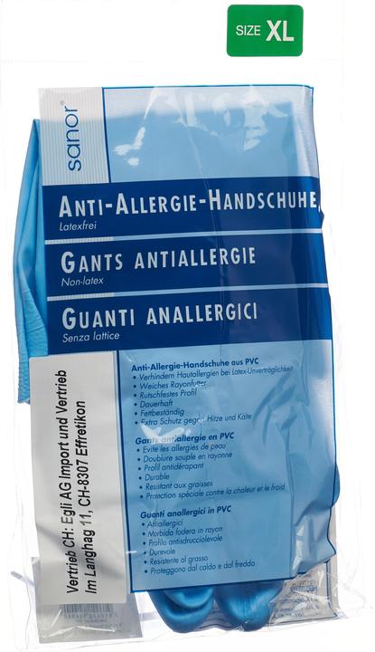 Sanor Handschuhe PVC XL blau (XL)