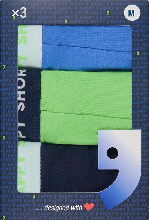 Produktbild Happy shorts Boxer Jersey (M, 3er Pack)