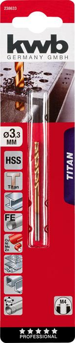 Actual product image kwb TITANHSSpiral drill (3.3 mm)