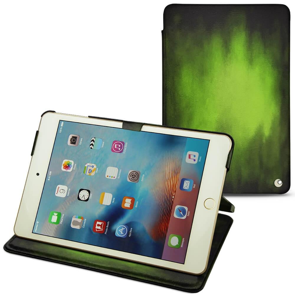 Noreve Lederschutzhülle horizontal (IPad Mini 4), Tablet Hülle, Grün