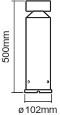 Actual product image Osram ENDURA® STYLE CYLINDER 50cm 6W (360 lm, IP44)