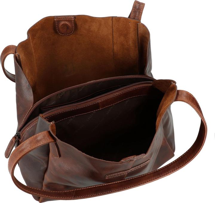 Actual product image Greenburry Rugged leather shoulder bag 32 cm