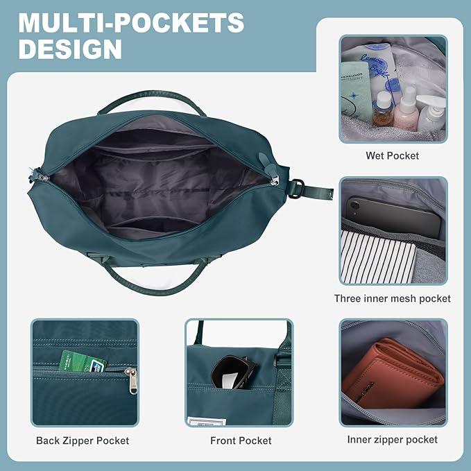 Actual product image Only-Bags.Store Large Capacity Travel Overnight Bag, Solid Colour Versatile Duffle Bag, Lightweight Business Trip