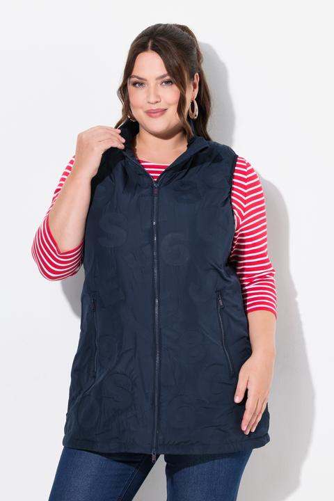 Immagine prodotto Ulla Popken Gilet idrorepellente HYPRAR con collo alto e zip a doppio cursore (42, 44)