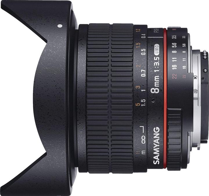 Actual product image Samyang 8mm f/3.5 Asph IF MC Fisheye CSII DH - Nikon F (Nikon F, APS-C / DX)