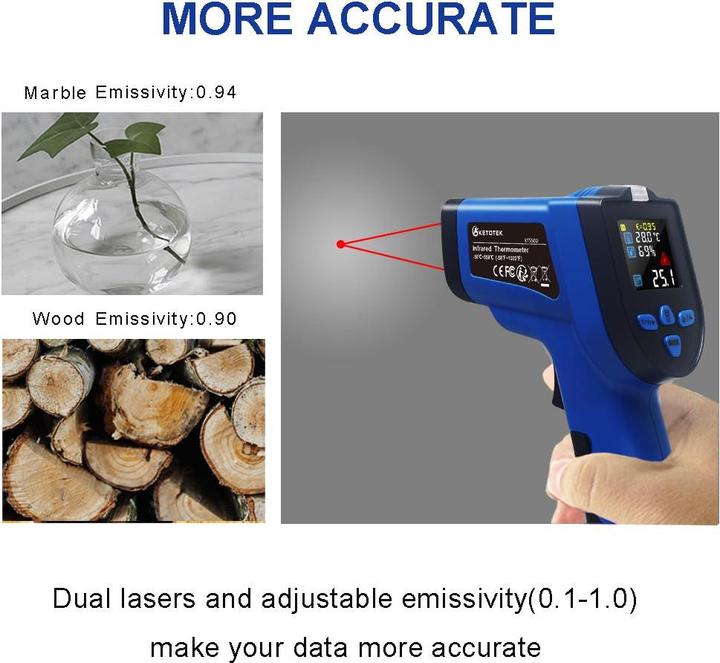 Produktbild Ketotek Infrarot Thermometer