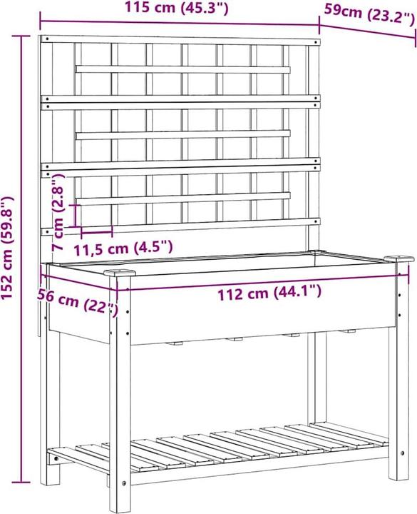 Produktbild vidaXL Garten-Pflanzgefäss