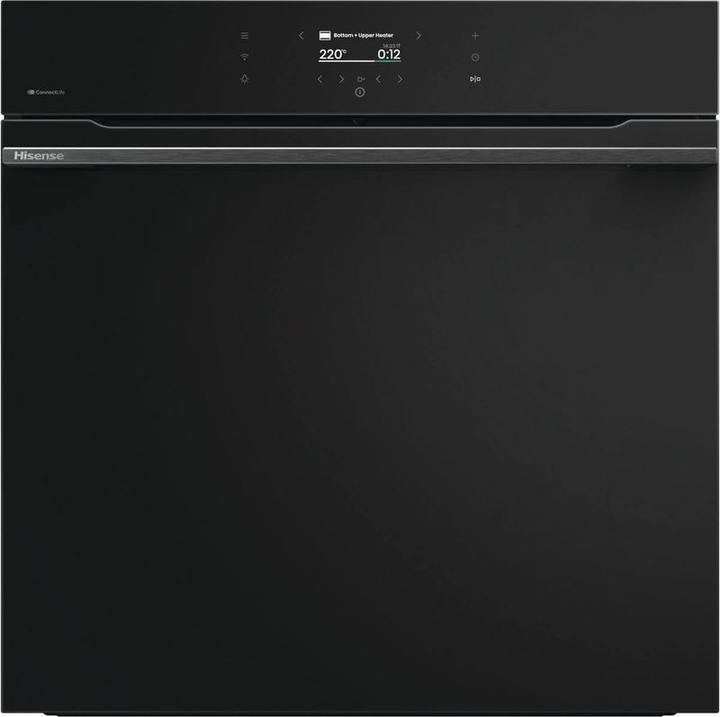 Hisense Backofen Pyrolyse BlackGlass HI8 BI 614P8B Glasfront schwarz