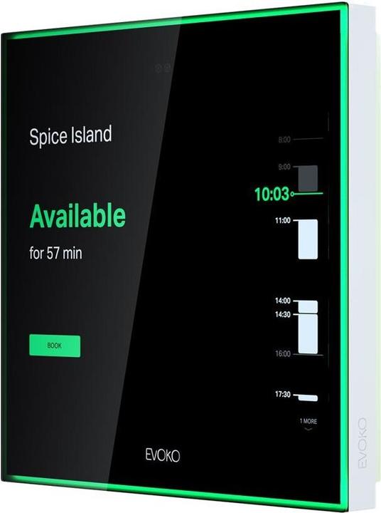 Actual product image Evoko Naso Room Manager Digital Door Sign 8 inch (20.32 cm) (Touch, 802.11b/g/n/ac, LAN 10/100/1000 (1024 x 768 pixels, 8")