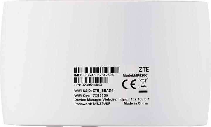 Produktbild ZTE MF920C Mobiles Netzwerkgerät Router für Mobilfunknetz