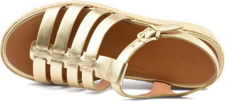Actual product image Fitflop Platfforms Espadr. Leather Fisherman Wedge Sandals (38)
